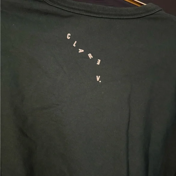 Clare V Green and White Sweater - Picture 7 of 7